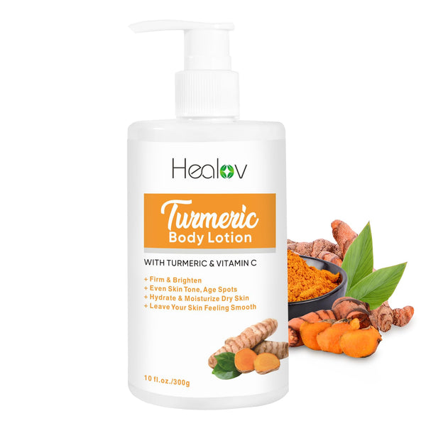 Healov Turmeric Body Lotion with Vitamin C (10 fl oz)