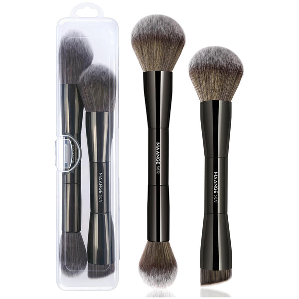 MAANGE Foundation Makeup Brushes 2Pcs Double Ended Makeup Brush