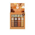 Lip Balm Set: All-Natural Shea Butter Beeswax Coconut Oil Vitamin E Infused Lip Moisturizer Care (4 Pack Sweet Kisses)