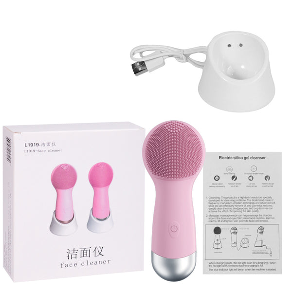 New Rechargeable Silicone Facial Cleansing Device