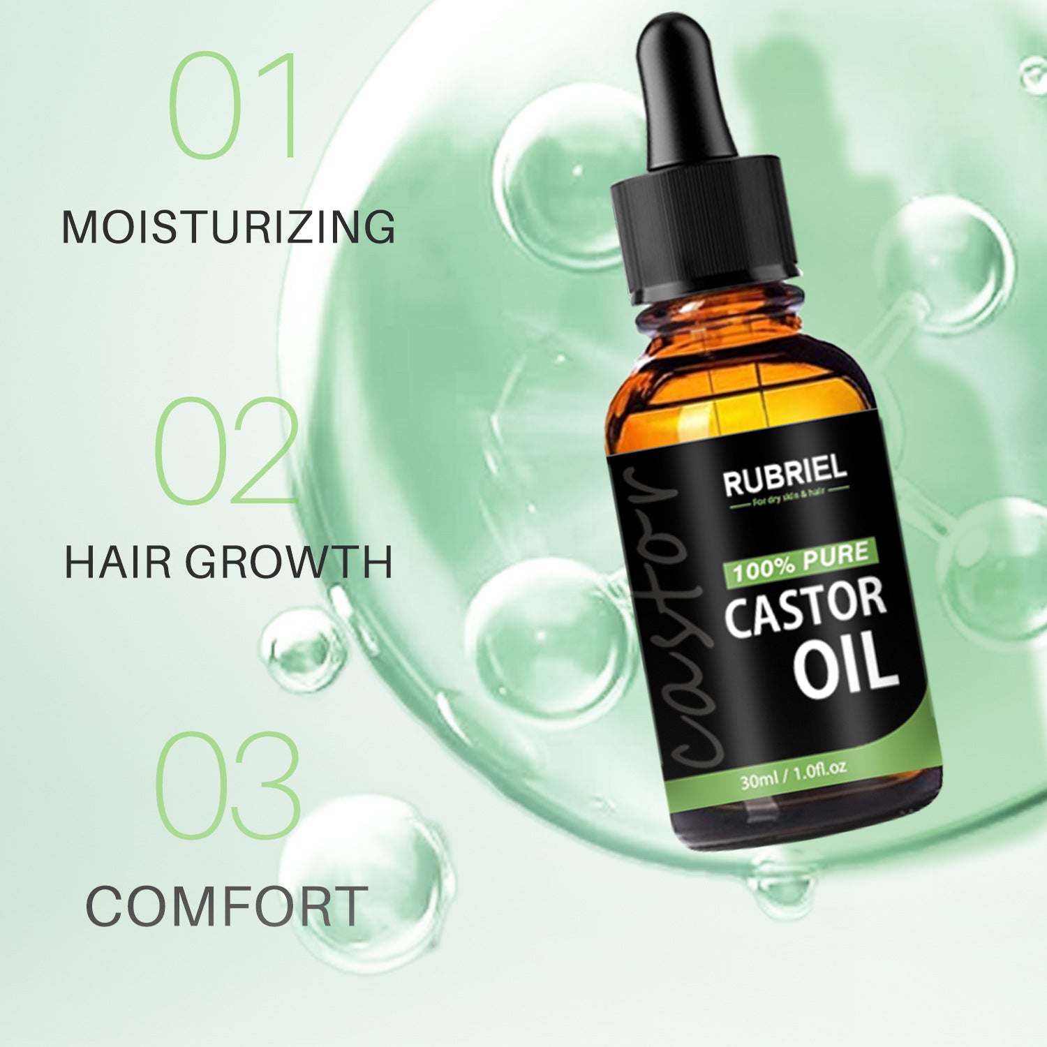 100% Pure Castor Oil Mascara and Eyelash Serum