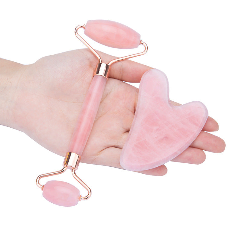 Natural Pink Crystal Guasha Board for Body Massage