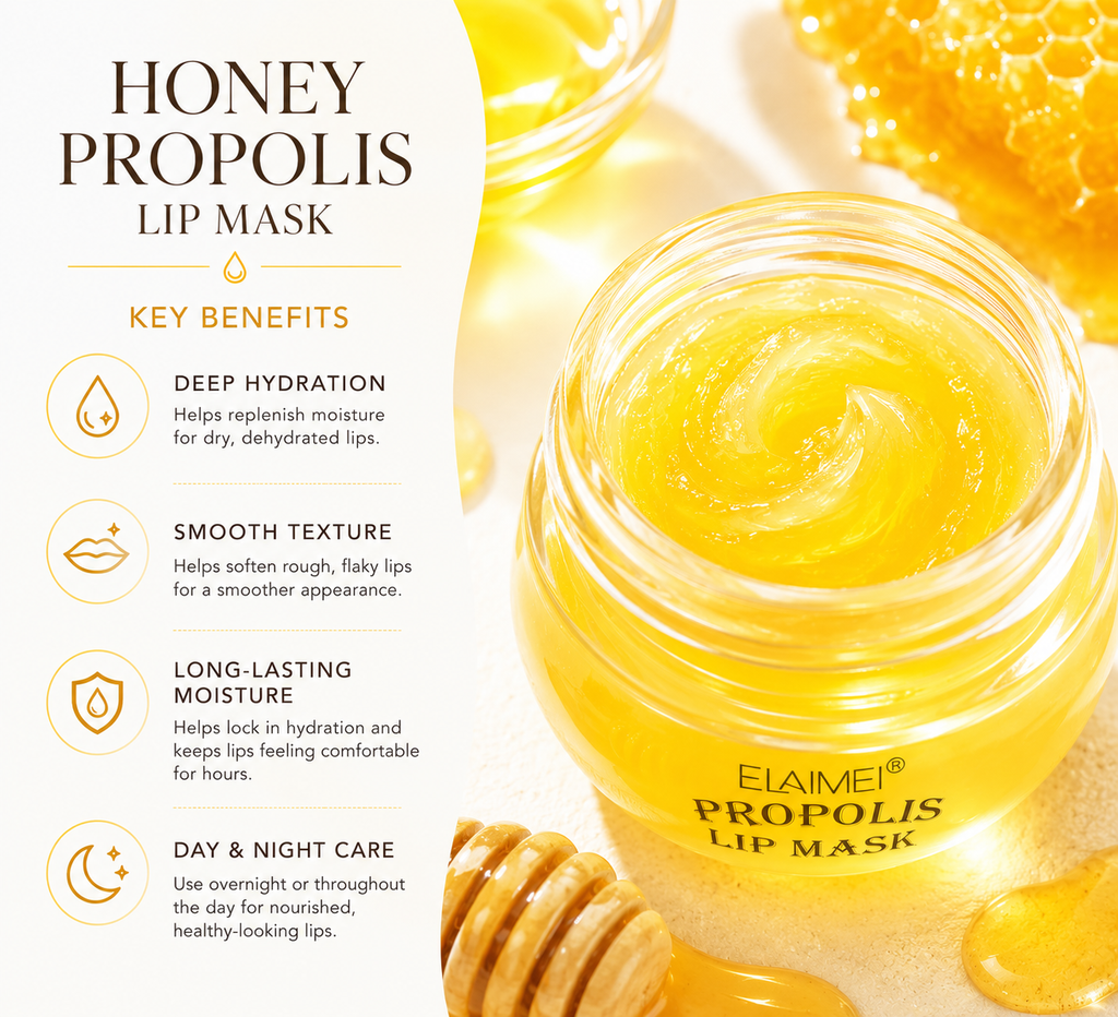Propolis Honey Lip Mask (Honey & Peach)