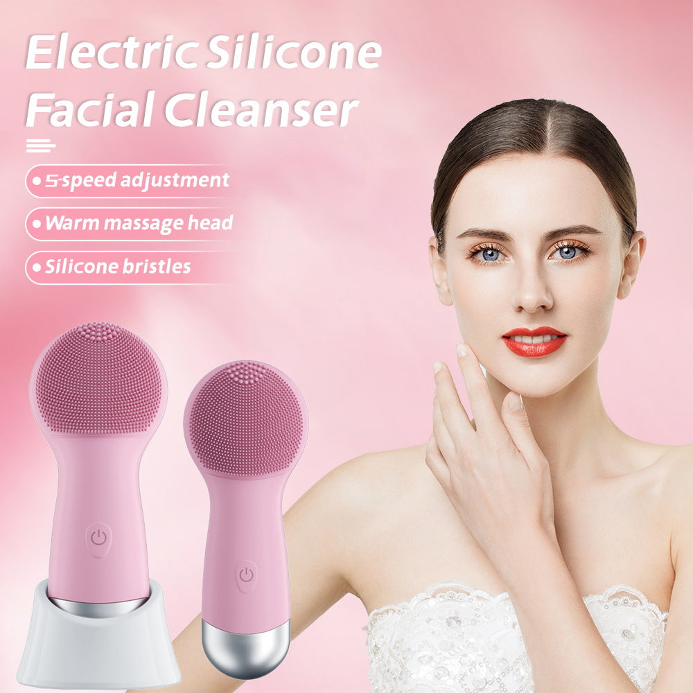 New Rechargeable Silicone Facial Cleansing Device