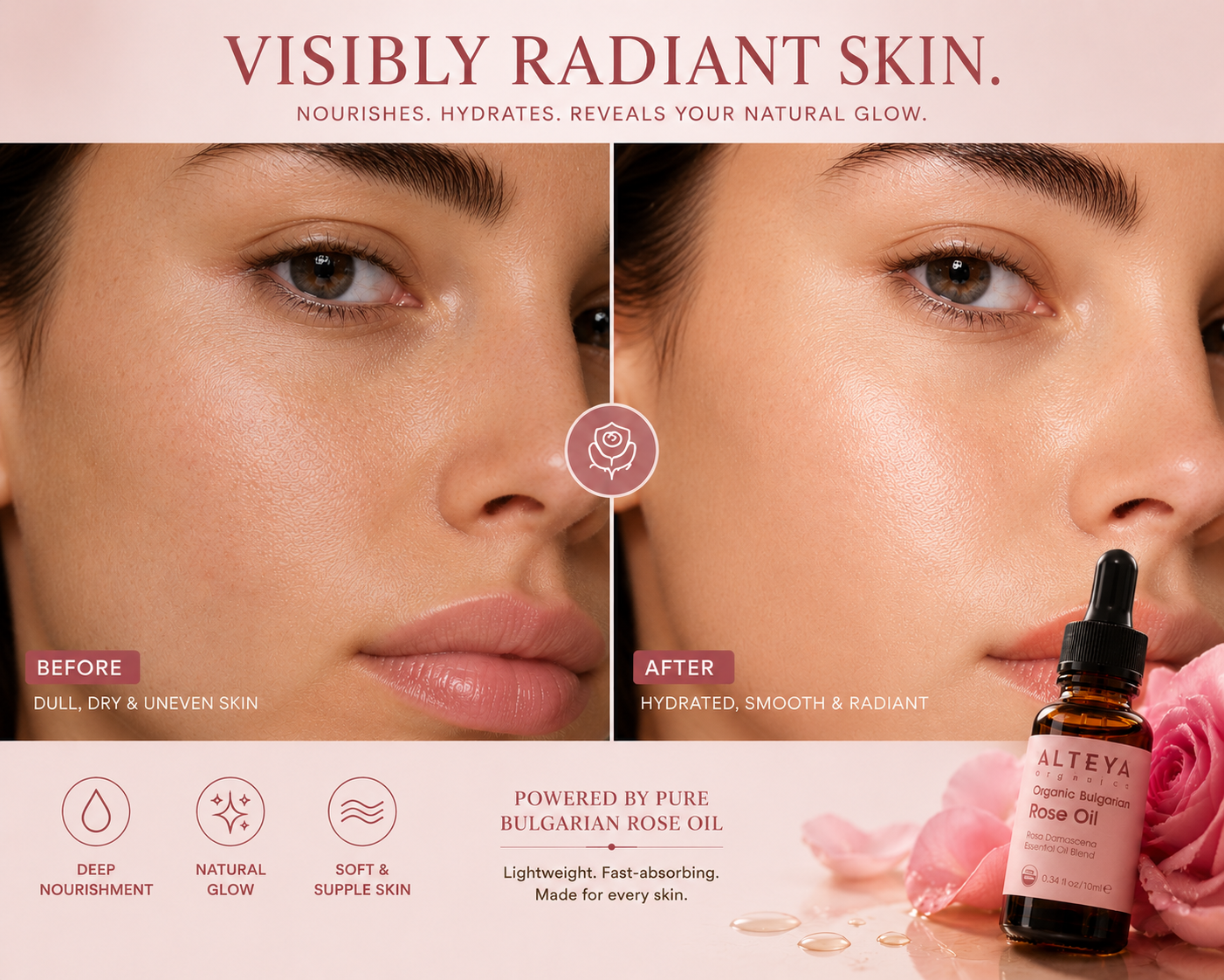 Alteya Organic Bulgarian Rose Oil Rosa Damascena Otto
